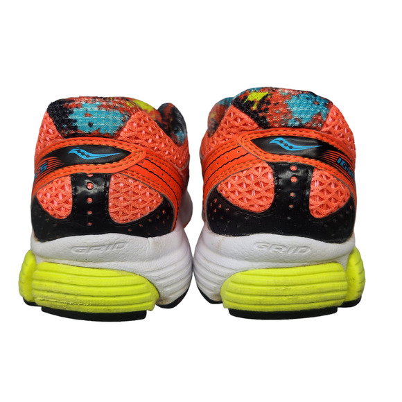 Saucony Shoes Womens 6.5 Ignition 5 Orange Yellow Neon Florescent Running Gym - Picture 7 of 12